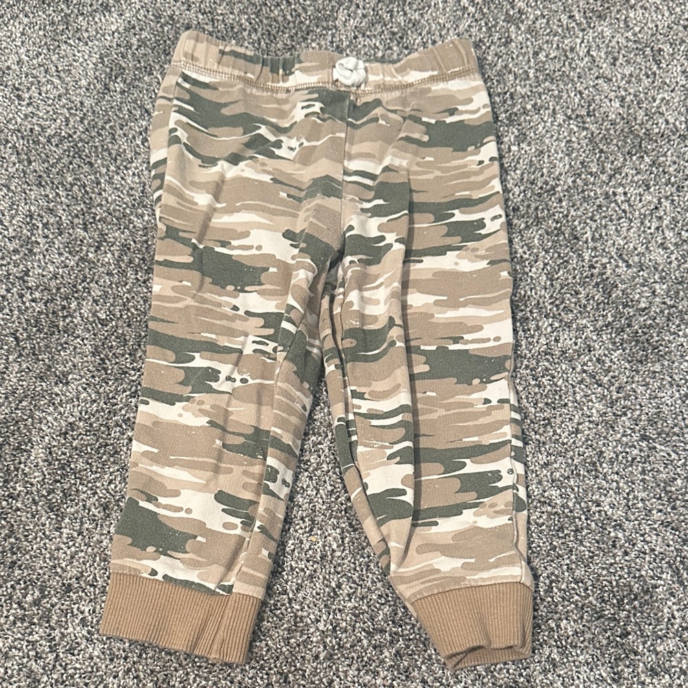 Carter's Camo Jogger Pants - Tan, Cream & Green
